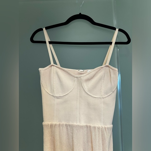 Sandro corset maxi dress in light pink size 34 - Picture 2 of 4